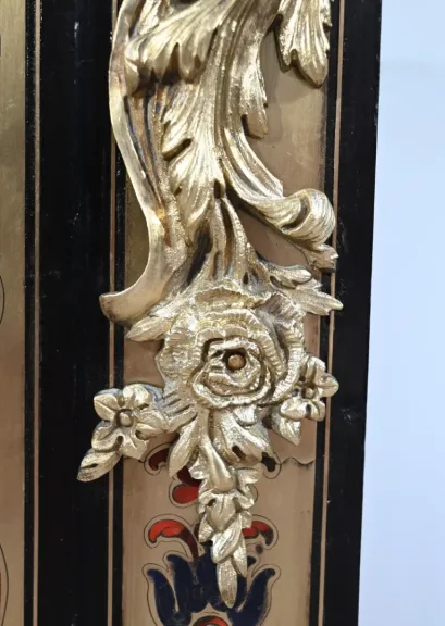 Petite Vitrine en Laiton et Poirier Noirci, époque Napoléon III – Milieu XIXe