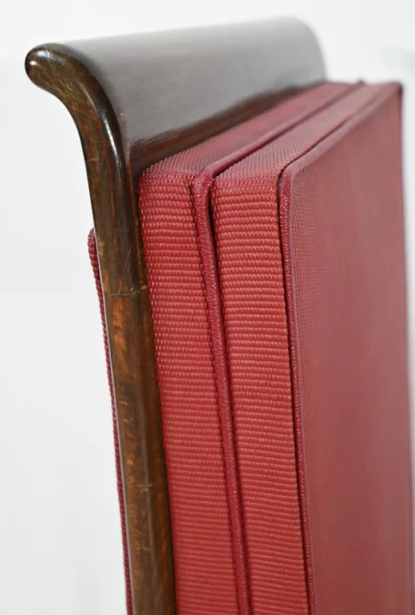 Suite de 8 Chaises en Hêtre Massif, attribuée à J.Leleu, Art Déco - 1940