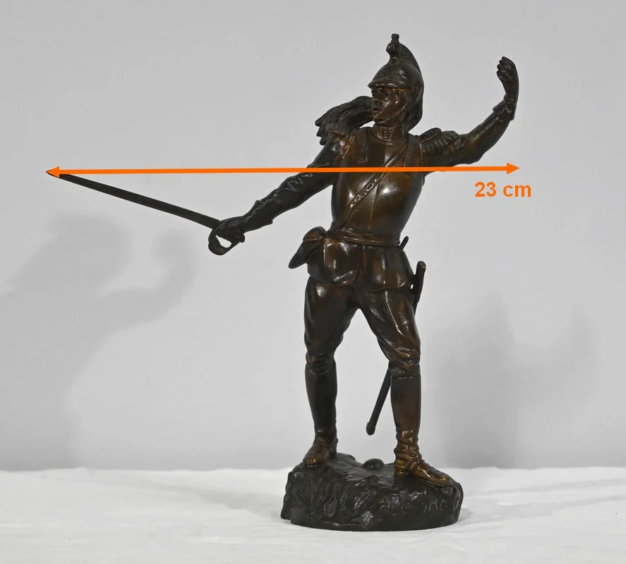 Bronze « Le Dragon », signé G.Omerth – Début XXe