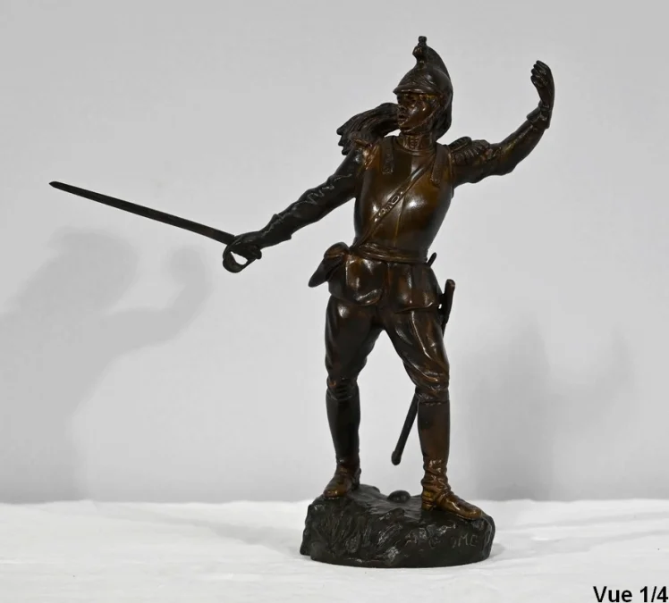 FIGURA IN BRONZO firmata G. OMERTH