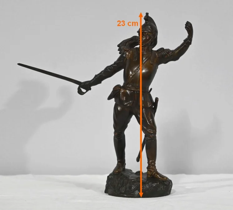 FIGURA IN BRONZO firmata G. OMERTH