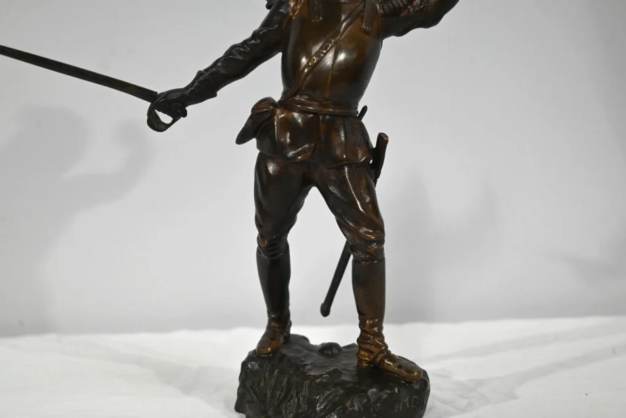 FIGURA IN BRONZO firmata G. OMERTH