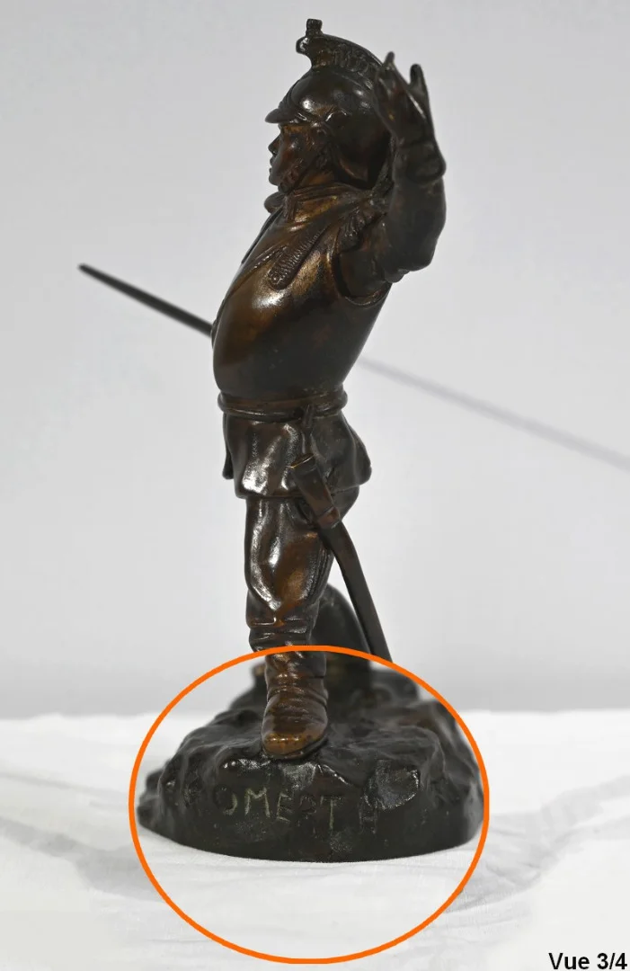 Bronze « Le Dragon », signé G.Omerth – Début XXe
