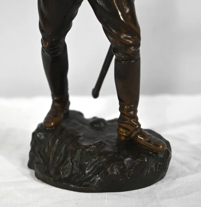 FIGURA IN BRONZO firmata G. OMERTH