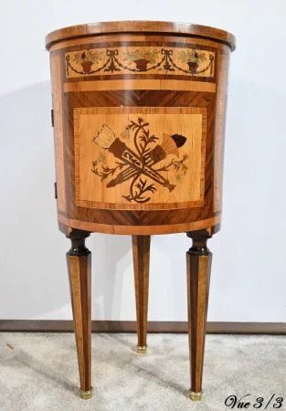 Petite Table Tambour, style Louis XVI – Fin XIXe