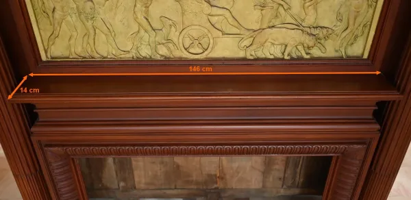 Importante Cheminée de Château en Acajou – 2ème partie XIXe