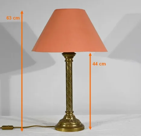 LAMPE AUS VERGOLDETER BRONZE