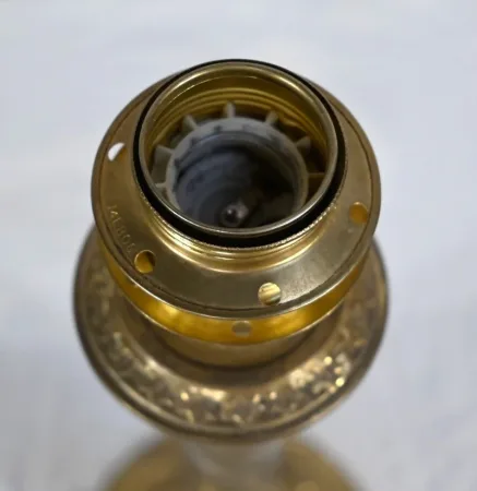 LAMPE AUS VERGOLDETER BRONZE