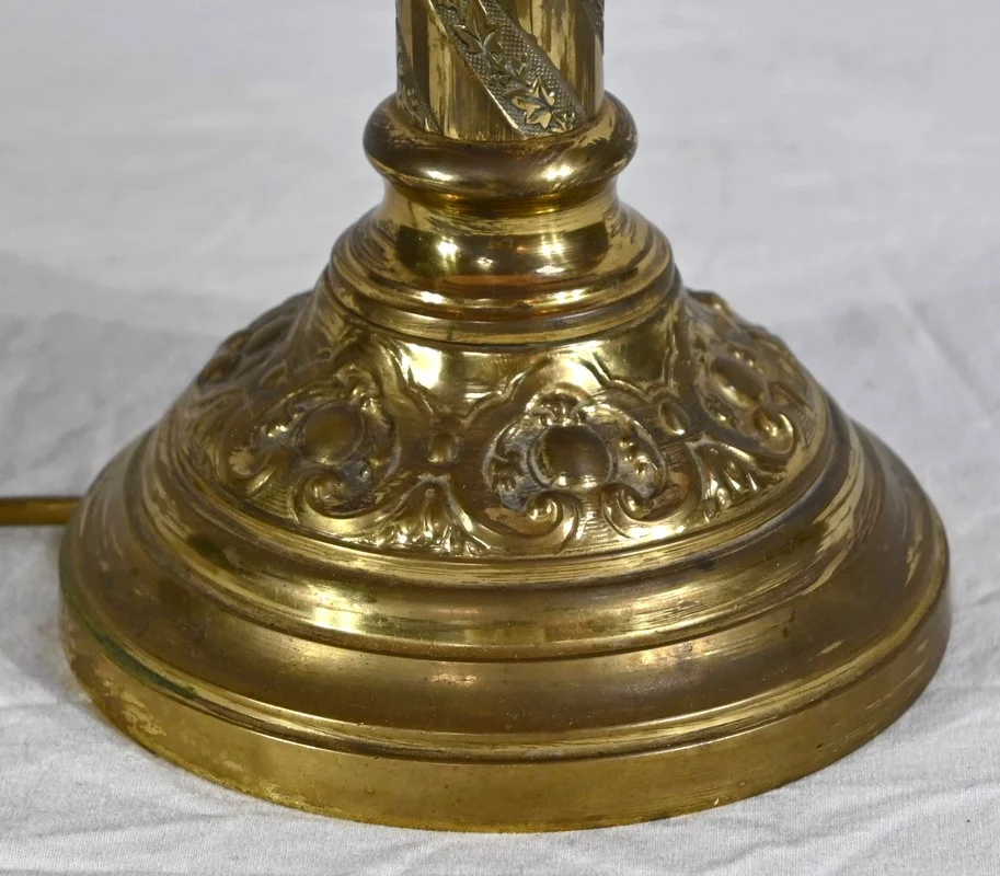 Lampe en Bronze Doré – Milieu XIXe
