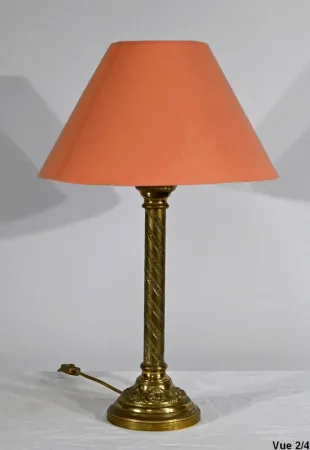 LAMPE AUS VERGOLDETER BRONZE