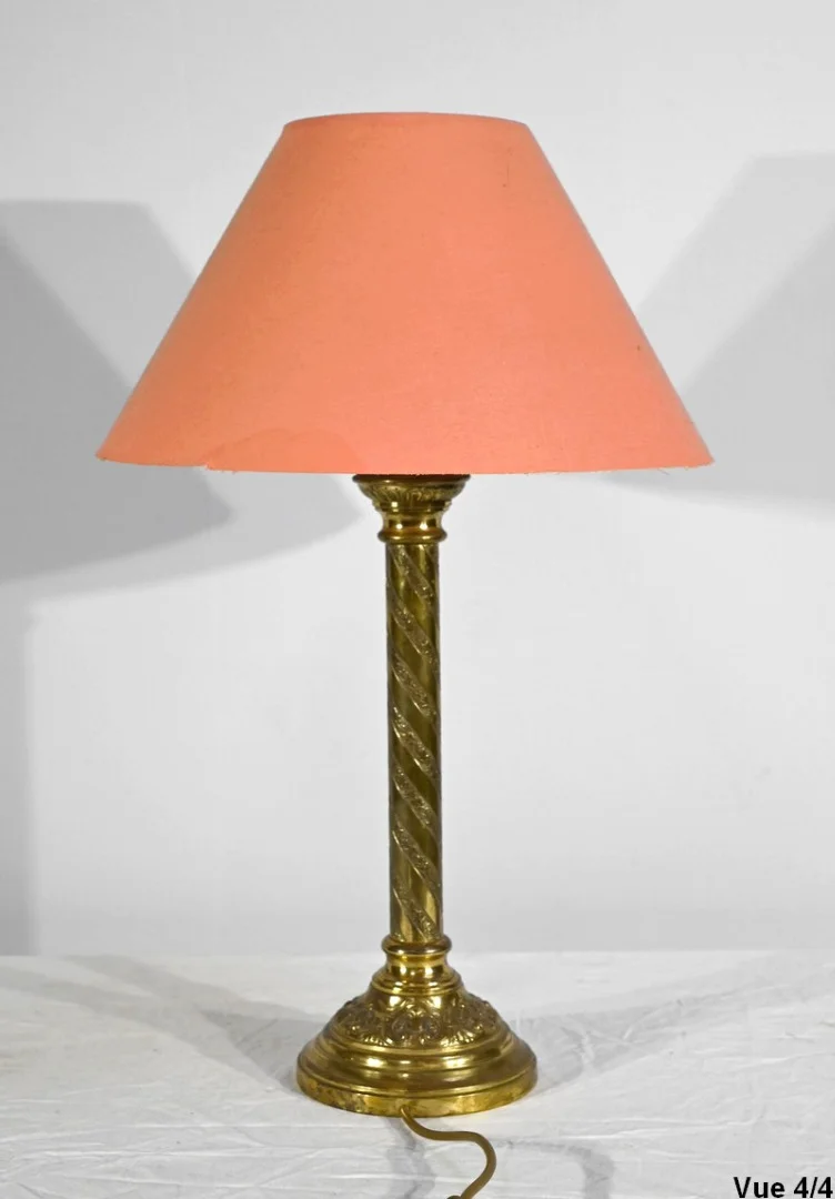Lampe en Bronze Doré – Milieu XIXe