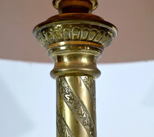 LAMPE AUS VERGOLDETER BRONZE