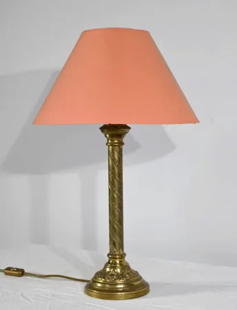 LAMPE AUS VERGOLDETER BRONZE