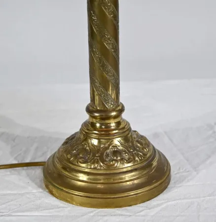 LAMPE AUS VERGOLDETER BRONZE