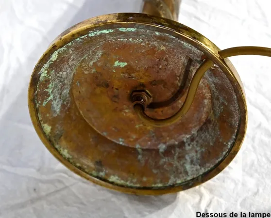 LAMPE AUS VERGOLDETER BRONZE