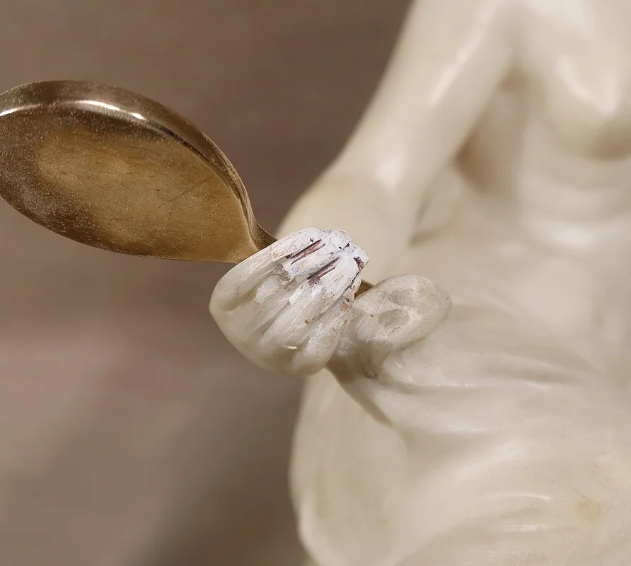Importante Sculpture « Vénus au Miroir », par A. Saccardi – Début XXe
