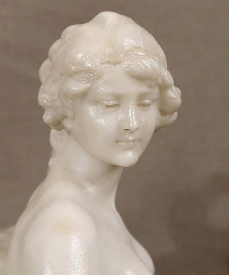 Importante Sculpture « Vénus au Miroir », par A. Saccardi – Début XXe