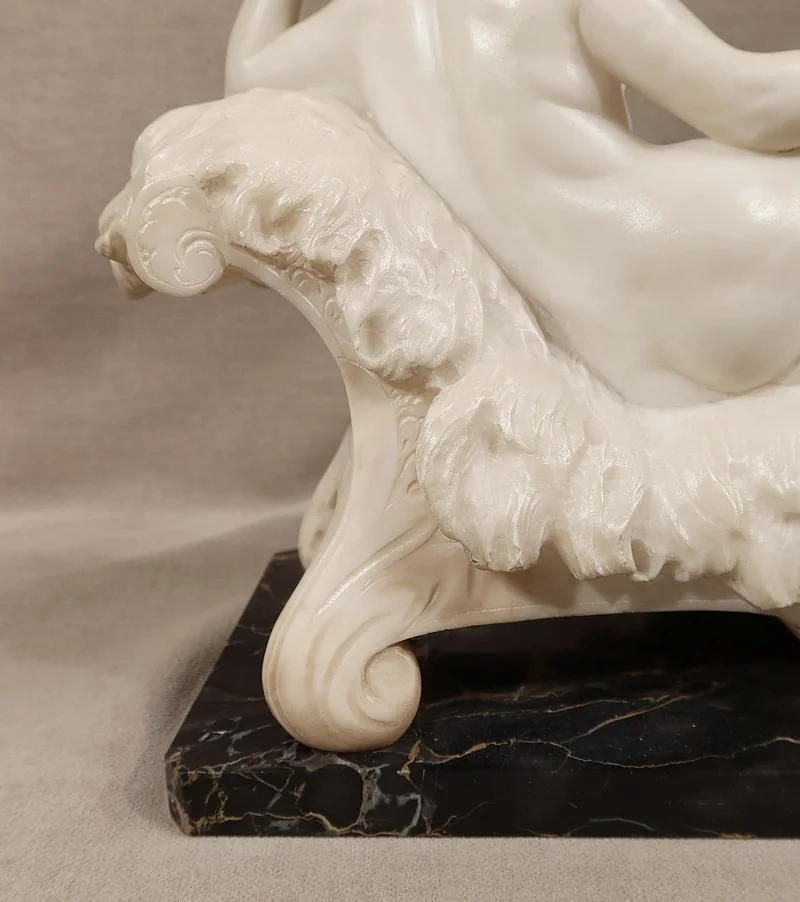 Importante Sculpture « Vénus au Miroir », par A. Saccardi – Début XXe