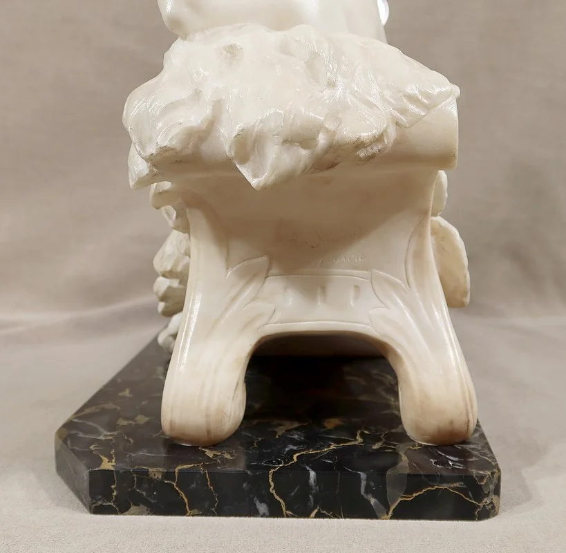 Importante Sculpture « Vénus au Miroir », par A. Saccardi – Début XXe