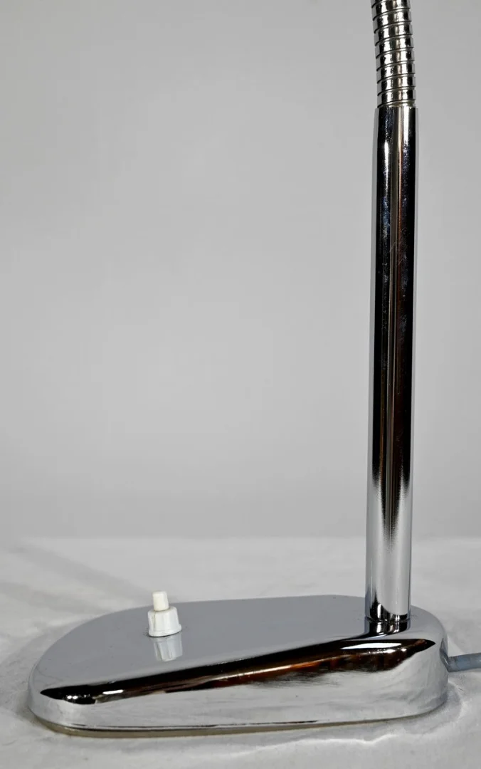 Lampe de Bureau d’Industrie en Métal Chromé - 1960