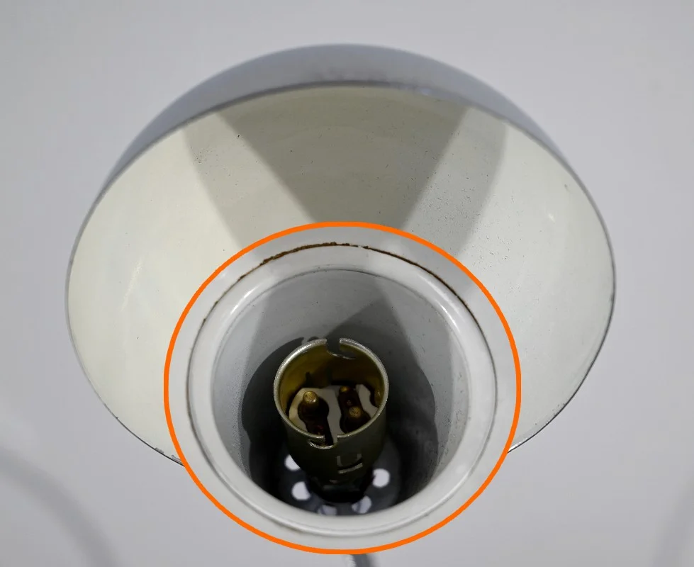 Lampe de Bureau d’Industrie en Métal Chromé - 1960
