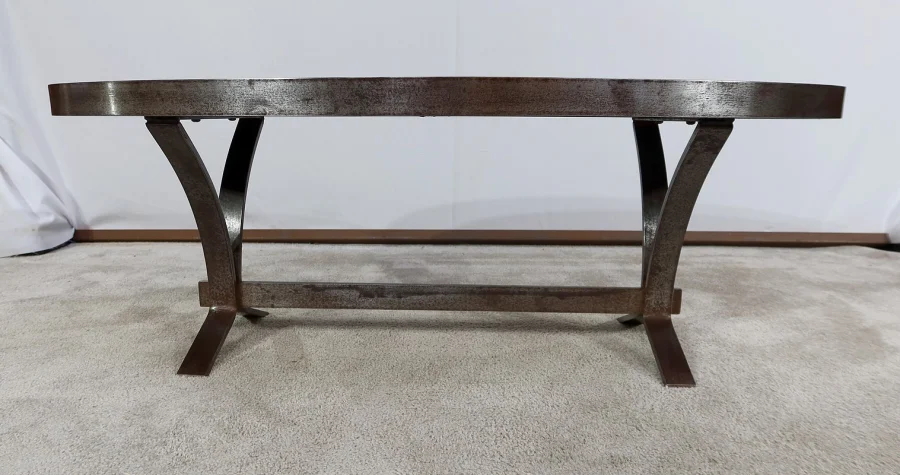 Table de Salon en Céramique et Métal – 1970