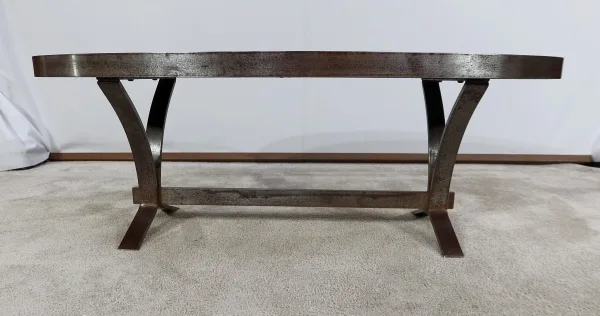 Table de Salon en Céramique et Métal – 1970