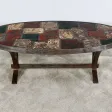 Table de Salon en Céramique et Métal – 1970