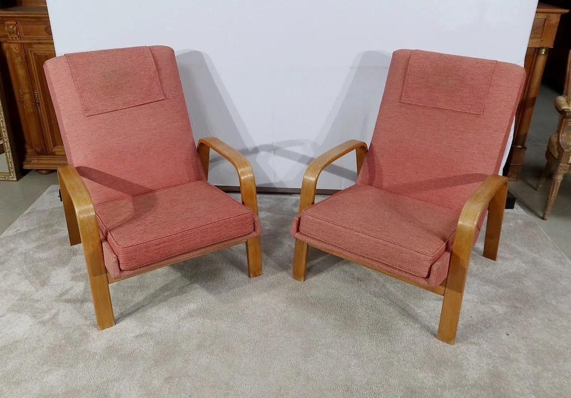 PAIR OF SCANDINAVIAN ARMCHAIRS