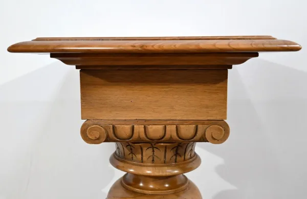 Importante Colonne en Noyer, style Louis XVI – Fin XIXe
