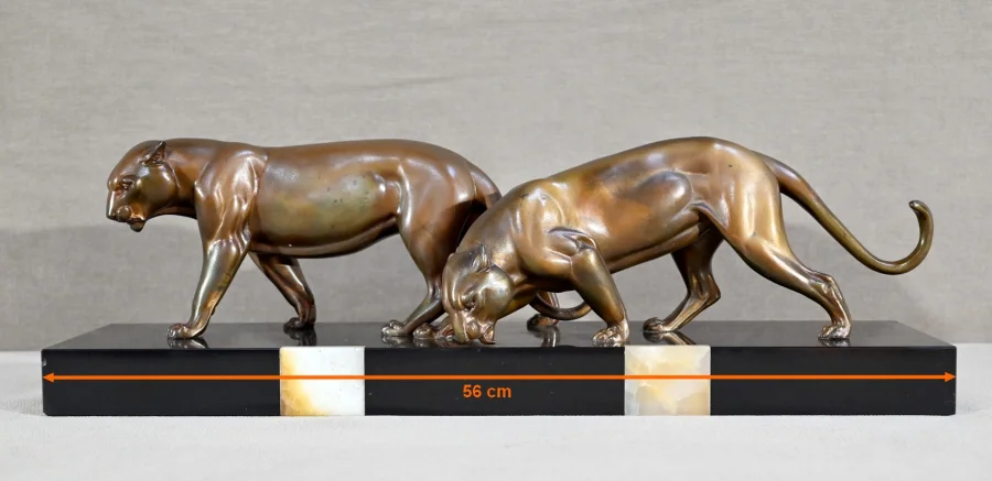 Groupe de Lionnes en Régule, Art Déco – 1940