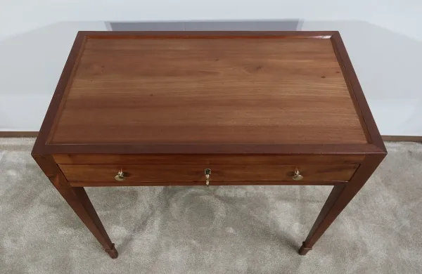 Petite Table Bureau en Acajou, époque Louis XVI  - Fin XVIIIe