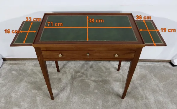 Petite Table Bureau en Acajou, époque Louis XVI  - Fin XVIIIe