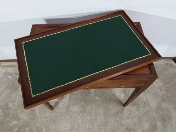 Petite Table Bureau en Acajou, époque Louis XVI  - Fin XVIIIe