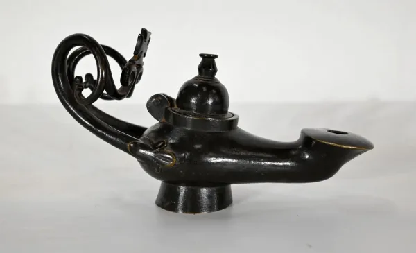 PAAR BRONZE-BENZINLAMPEN