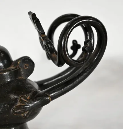PAAR BRONZE-BENZINLAMPEN