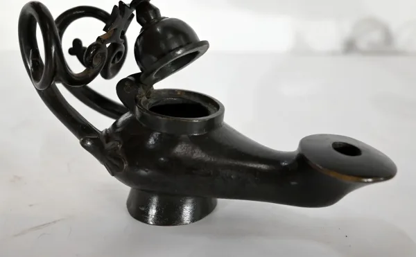 PAAR BRONZE-BENZINLAMPEN