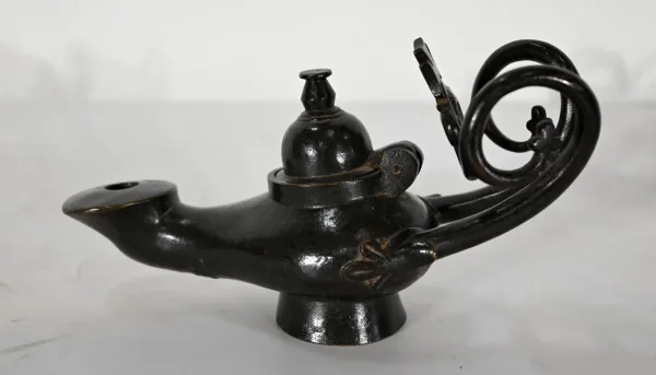 PAAR BRONZE-BENZINLAMPEN