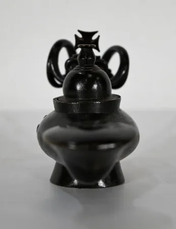 PAAR BRONZE-BENZINLAMPEN