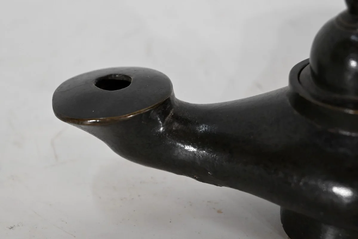 Paire de Lampes à huile en Bronze - 1900