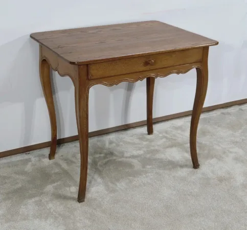 Petite Table en Chêne Blond, époque Louis XV – Fin XVIIIe