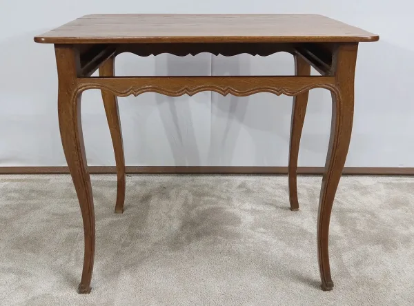 Petite Table en Chêne Blond, époque Louis XV – Fin XVIIIe