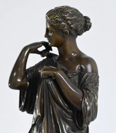 Bronze « Diane de Gabies », d’après Praxitèle – XIXe