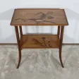 Table à Thé à Décors marquetés, signée E. Gallé, Art Nouveau – Fin XIXe