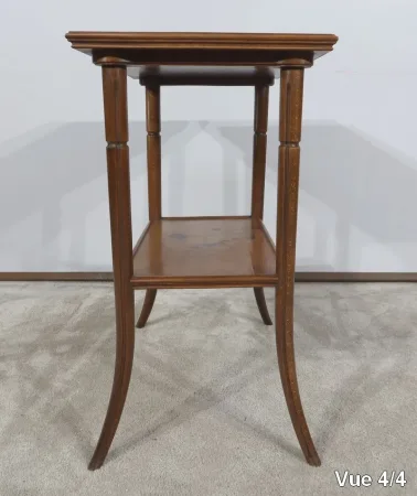 Table à Thé à Décors marquetés, signée E. Gallé, Art Nouveau – Fin XIXe