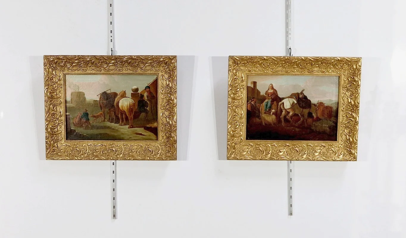 Paire de Tableaux « Scènes Espagnoles » - Milieu XIXe