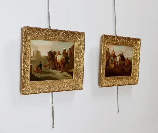 Paire de Tableaux « Scènes Espagnoles » - Milieu XIXe