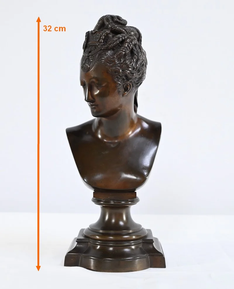 BUSTO DE BRONCE DE DIANE DE POITIERS