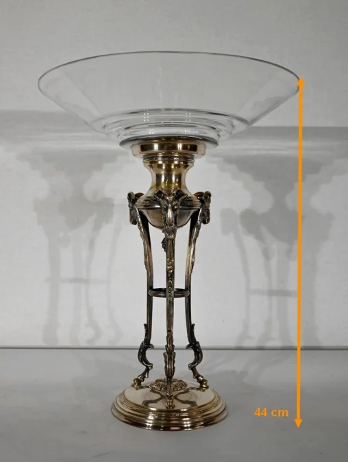 TELLER AUS MESSING UND GLAS