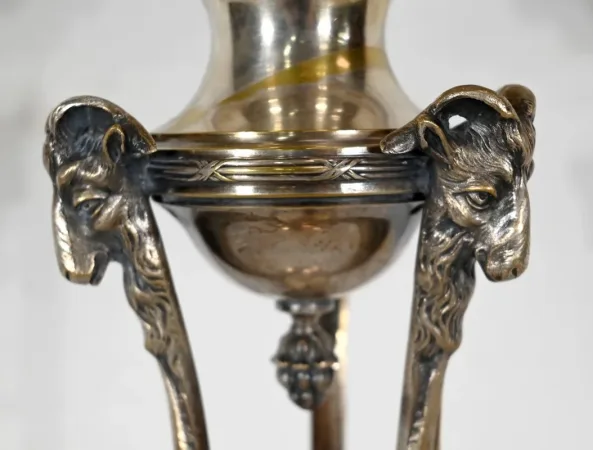 Importante Coupe en Laiton et Verre - 1930